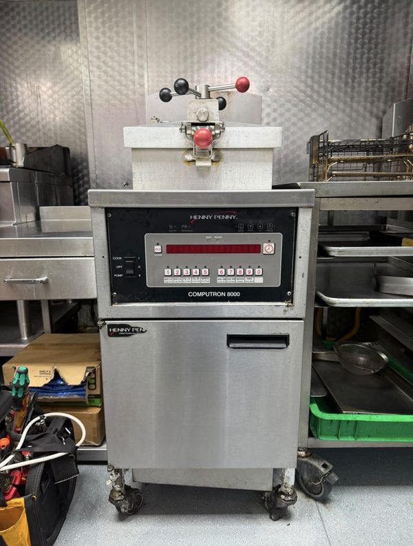 Henny Penny Computron 8000 pressure fryer in a commercial kitchen
